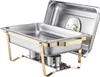 SucceBuy Chafing Dish Set aus Edelstahl 7,5L mit 4 Produktbild-Vorschau 1