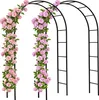 Gardebruk 2x Arco per Rampicanti 240x140x37cm Metallo Anteprima dell’immagine prodotto 1