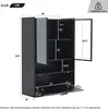 okwish Vitrine Sideboard mit 16-farbige Produktbild-Vorschau 6