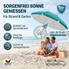KINGSLEEVE® Sonnenschirm 180cm UV 50+ Tragetasche groß Produktbild-Vorschau 2