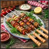 Grilovací špízy na šašlik kovové jehly na gril nerezové BBQ Náhled obrázku produktu 8