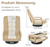 COSTWAY Bodenstuhl 360° drehbar, Bodensessel mit 6-Fach Produktbild-Vorschau 7
