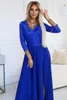 Numoco Formelle Frauenkleider Amber kornblumenblau M Produktbild-Vorschau 3