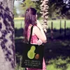 Mr. & Mrs. Panda Tote Bag Avocado Kern rollt - Schwarz - Produktbild-Vorschau 5