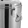 Close-up of a stainless steel container with a latch and handle. Podgląd zdjęcia produktu