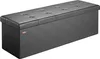 CASARIA® Banc de rangement noir 115 x 38 x 38 cm Siège Voir les images du produit 1