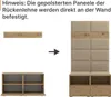 Garderoben-Set Nela I mit Spiegel, Polstergarderobe mit Produktbild-Vorschau 4