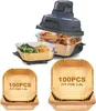 200 Stuks Bakpapier voor Airfryer, Perfect Voor Ninja Productafbeelding-voorbeeld 1
