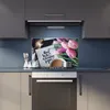 Herdabdeckplatte Glaskeramik 80x52 Mit Spruch Schwarz Produktbild-Vorschau 6