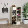 vidaXL Étagère à chaussures Chêne Sonoma 54x34x100,5 cm Voir les images du produit 7