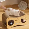 Arbre à chat maison chat lit en carton avec balles 60cm Voir les images du produit 3