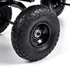 Close-up of a black wheel with a tire on a white background. Podgląd zdjęcia produktu