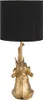 Clayre & Eef Tischlampe Elefant Ø 20x46 cm Goldfarbig Produktbild-Vorschau 4