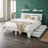 Drevená posteľ Homestyle4u, rozmery 160x200 cm, s 2 Náhľad obrázku produktu 6