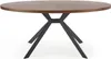Halmar Oval Esstisch Locarno - Nussbaum / schwarz Produktbild-Vorschau 3