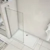A modern bathroom with a walk-in shower. Produktbild-Vorschau
