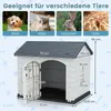 GOPLUS Hundehütte Outdoor, wetterfester Hundekäfig mit Produktbild-Vorschau 7