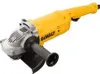 A yellow and gray DeWALT angle grinder is shown against a white background. Produktbild-Vorschau