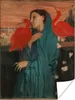 MuchoWow® Poster Junge Frau mit Ibis - Gemälde von Edgar Produktbild-Vorschau 1