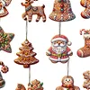 Lebkuchen-Anhänger, Weihnachtsschmuck aus Holz, Produktbild-Vorschau 9