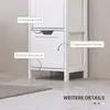 Armoire de salle de bain HOMCOM avec 2 compartiments Voir les images du produit 5