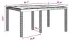 vidaXL Table de jardin marron 150 x 100 x 73 cm Poly-Rattan Voir les images du produit 4