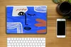MuchoWow® Laptop Aufkleber Sticker Cover Porträt - Blau - Produktbild-Vorschau 2