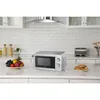 A kitchen counter with a microwave, fruit bowl, and toaster. Produktbild-Vorschau