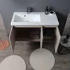 Mobile bagno sospeso 3 ante 90cm vasca sx con specchio Anteprima dell’immagine prodotto 4