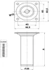 4er Set Möbelstützen Weiß Möbelbeine Höhe 100mm Möbelfüße Produktbild-Vorschau 4