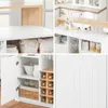 SoBuy KNL07-WN Kuchyňský ostrůvek s pracovní deskou Náhled obrázku produktu 6
