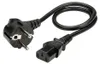 Kabel zasilający ROLINE, prosta wtyczka IEC, czarny, 0,6 m Podgląd zdjęcia produktu 4