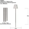 LED-Solar-Dekoration 'Solini', 30/50/90 cm, Edelstahl/Weiß Produktbild-Vorschau 6