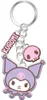 Metalowy brelok do kluczy Sanrio Kuromi Podgląd zdjęcia produktu 1