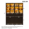 Merax Vitrine 2er mit LED-Beleuchtung per App, Produktbild-Vorschau 14