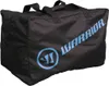 A black duffel bag with a blue logo and text. Produktbild-Vorschau
