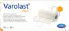 The image shows the packaging of a Varolast Plus zinc paste bandage. Produktbild-Vorschau