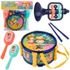Set of musical instruments for children: drum, trumpet, Produktbild-Vorschau 1