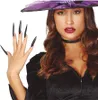 Unghie nere da strega 10 pezzi - Halloween Anteprima dell’immagine prodotto 2