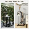Outsunny Pflanzenständer Stahl, Blumenregal, Pflanzenregal Produktbild-Vorschau 6