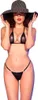 Chilirose - Cr 4840 Micro bikiny čierne S/M Náhľad obrázku produktu 2