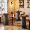 Tribesigns Runder Bartisch, 100 cm hoch, Bistrotisch aus Produktbild-Vorschau 8