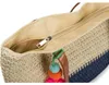 styleBREAKER Damen Bast Strandtasche 45 x 13 x 46 cm mit Produktbild-Vorschau 3