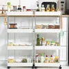 Półka Łazienkowa Szafka Kuchenna Regał Na Kółkach Mobilny 4 Podgląd zdjęcia produktu 2