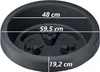 Veľký plastový kvetináč a kvetináč Okrúhly DxV 59,5 cm x Náhľad obrázku produktu 3