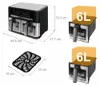 Heißluftfritteuse 12 L Dual Zone 2x 6 L 2800 W 10 Programme Produktbild-Vorschau 4