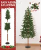 Yorbay 180cm Albero di Natale con base a disco e tronco Anteprima dell’immagine prodotto 9