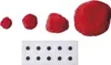 Pomponmix, verschillende maten, rood, 45 stuks, merk Productafbeelding-voorbeeld 2