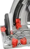 A close-up view of the adjustment knobs and measurement scale on a power tool. Náhľad obrázku produktu