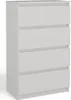 A white chest of drawers with four drawers. Náhľad obrázku produktu